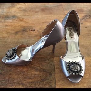 Badgley Mischka Lacie Open Toe Pumps